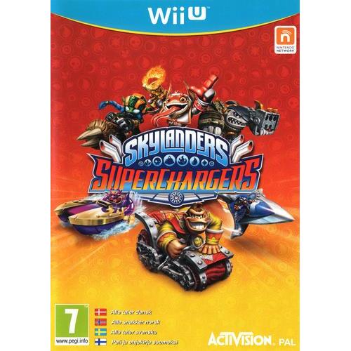 Nintendo Wii U Skylanders SuperChargers, los spel zonder figuren, Scandinavische doos voorkant, tweedehands