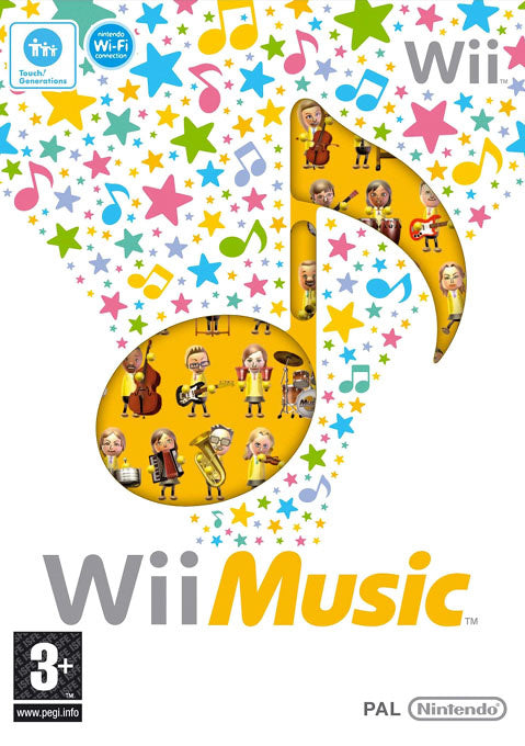 Nintendo Wii Music, doos voorkant, tweedehands
