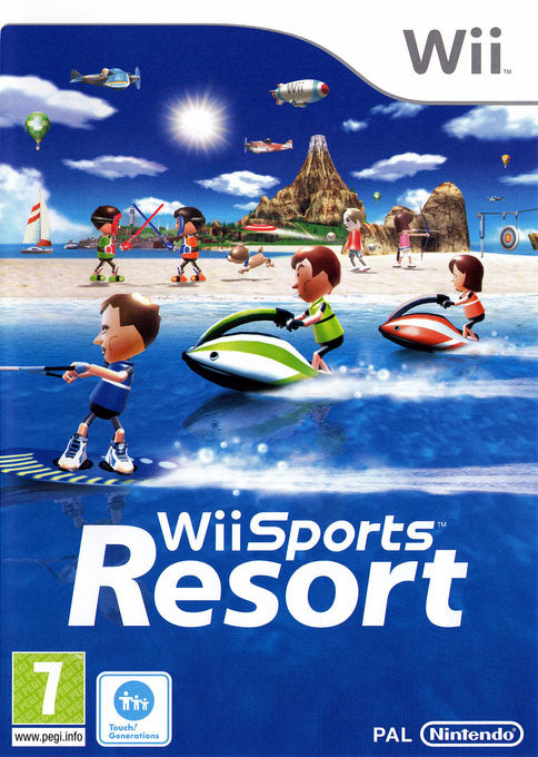 Nintendo Wii Sports Resort, doos voorkant, tweedehands