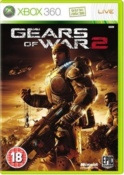 Xbox 360 Gears of War 2, doos voorkant, tweedehands