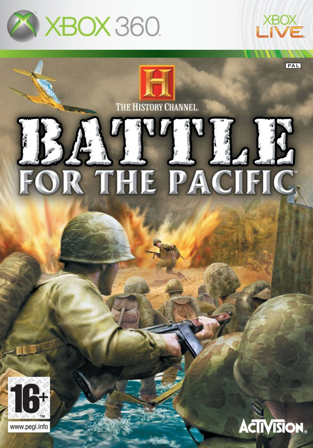 Xbox 360 The History Channel Battle for the Pacific, doos voorkant, tweedehands