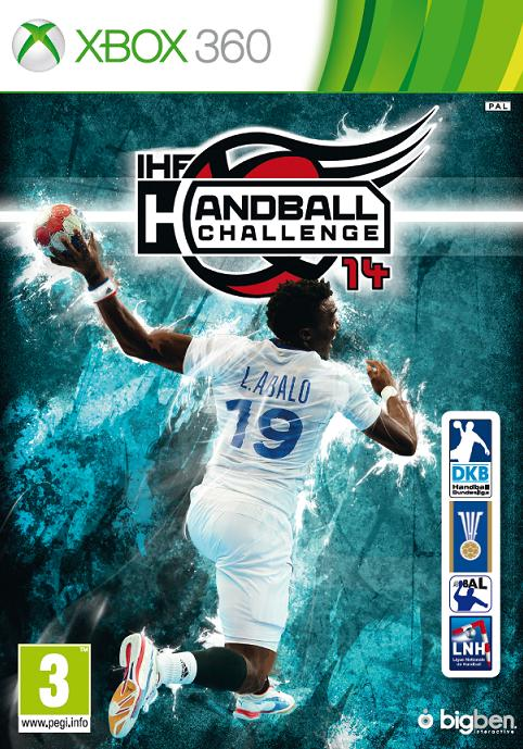 Xbox 360 IHF Handball Challenge 14, doos voorkant, tweedehands