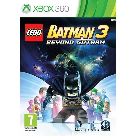 Xbox 360 LEGO Batman 3 Beyond Gotham, voorlopige doosafbeelding