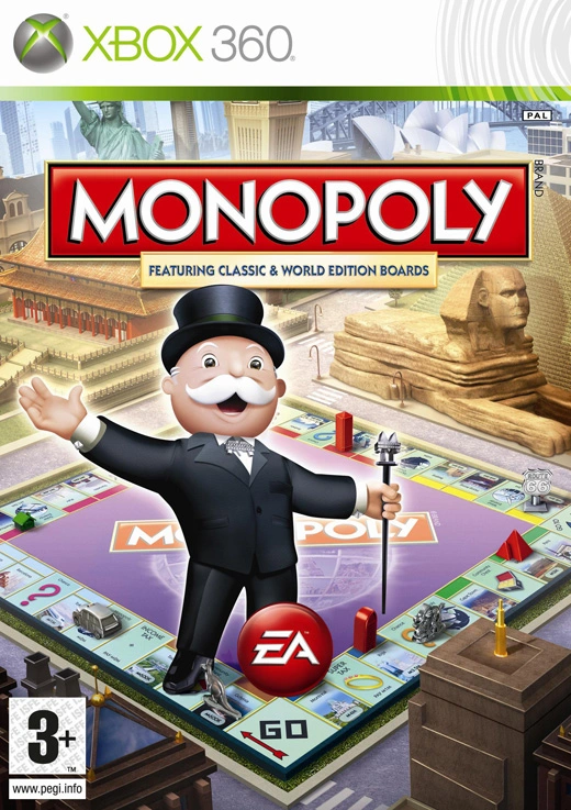 Xbox 360 Monopoly, doos voorkant, tweedehands