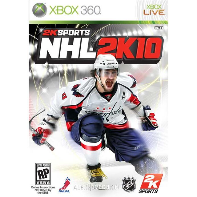 Xbox 360 NHL 2K10, voorlopige doosafbeelding, Amerikaanse NTSC-uitgave