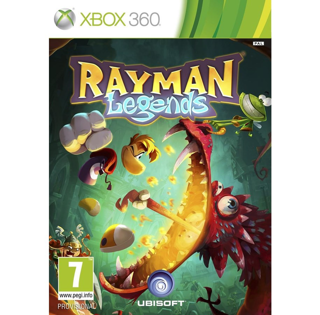 Xbox 360 Rayman Legends van Ubisoft, voorlopige doosafbeelding