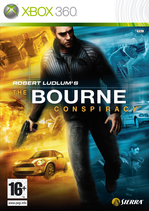 Xbox 360 Robert Ludlum's The Bourne Conspiracy, doos voorkant, tweedehands