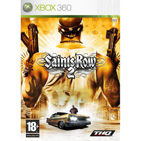 Xbox 360 Saints Row 2, doos voorkant, tweedehands