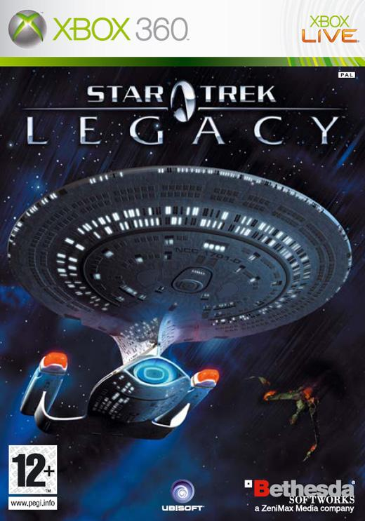 Xbox 360 Star Trek Legacy, doos voorkant, tweedehands
