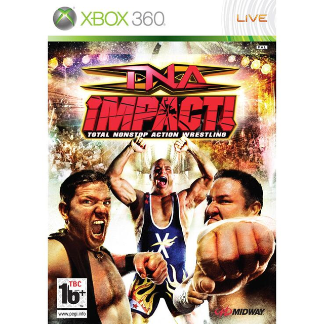 Xbox 360 TNA iMPACT! Total Nonstop Action Wrestling, voorlopige doosafbeelding