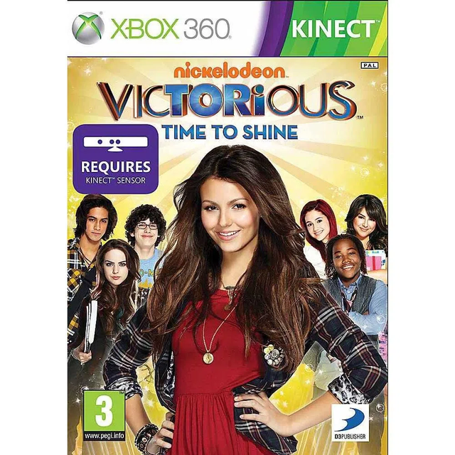 Xbox 360 Victorious Time to Shine voor Kinect, doos voorkant, tweedehands