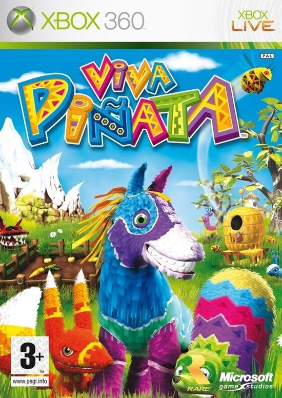 Xbox 360 Viva Piñata, doos voorkant, tweedehands