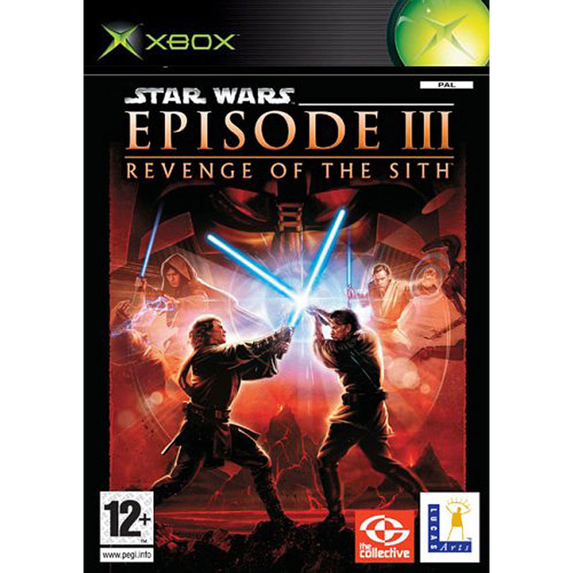 Xbox Star Wars Episode III Revenge of the Sith, doos voorkant, tweedehands