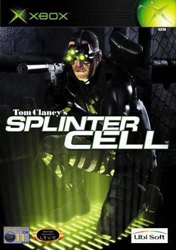 Xbox Tom Clancy's Splinter Cell van Ubisoft, doos voorkant met agent met groene nachtkijker, tweedehands