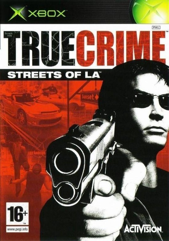 Xbox True Crime Streets of LA, doos voorkant, tweedehands