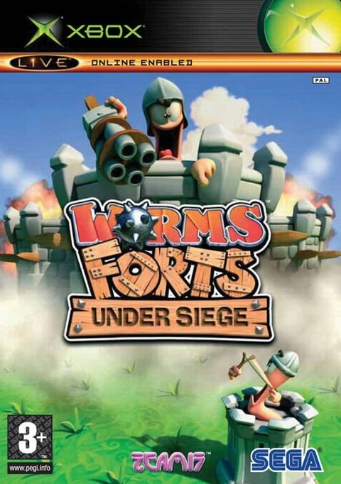 Xbox Classic-Worms Forts: Under Siege Tweedehands