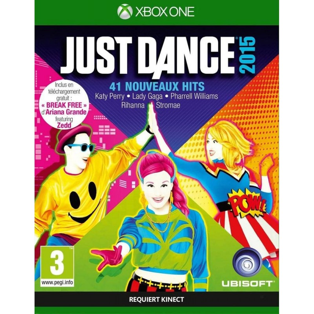 Xbox One Just Dance 2015, doos voorkant, Franse uitgave, tweedehands